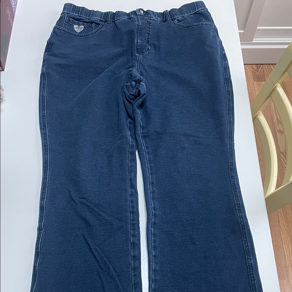 Dream Jeannes by Quacker Factory Women's Jeans Width 17”, Inseam 26”